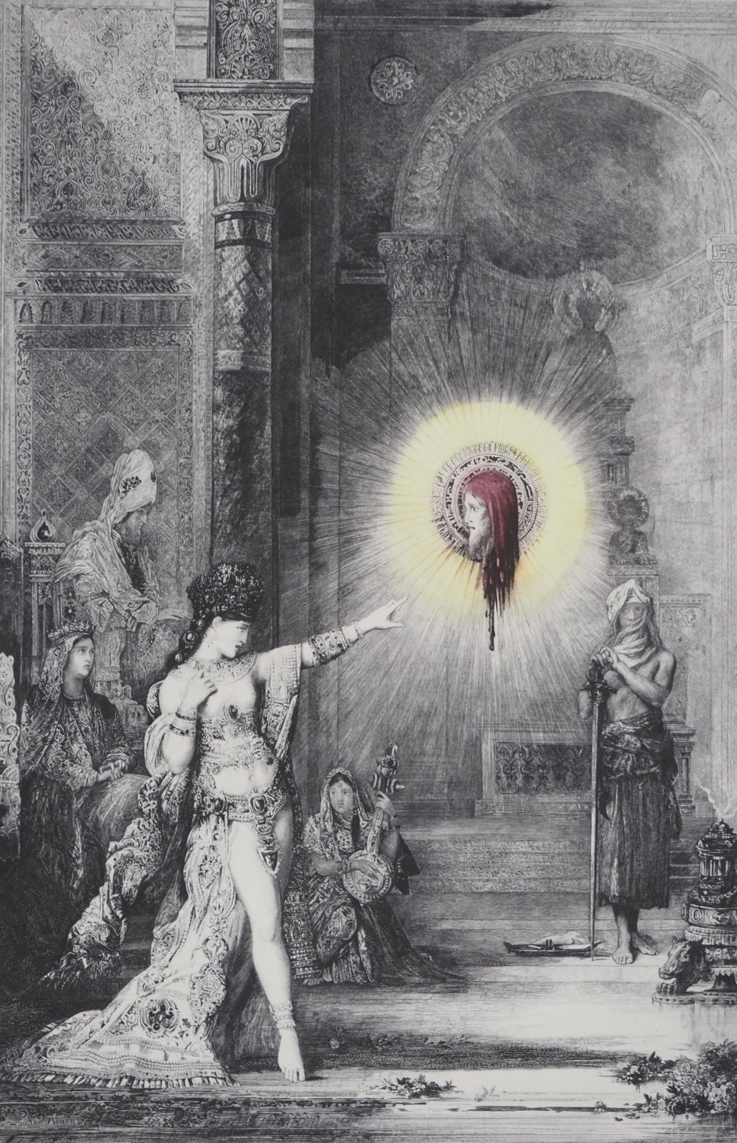 Salome And The Head Of John The Baptist   Etching From Louvre Museum photo furniture