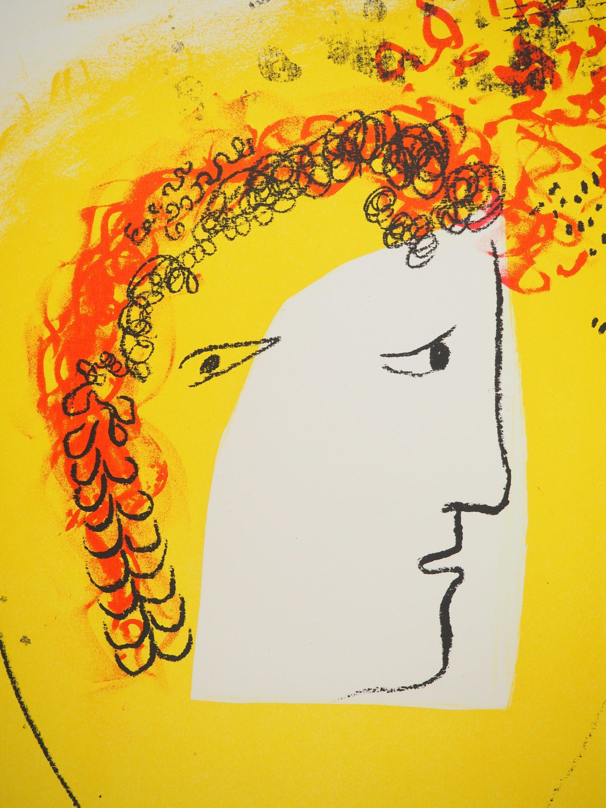Marc Chagallcircus : Acrobat On Yellow Backgroung   Original Lithograph (Mourlot #602)1959 photo 686.0