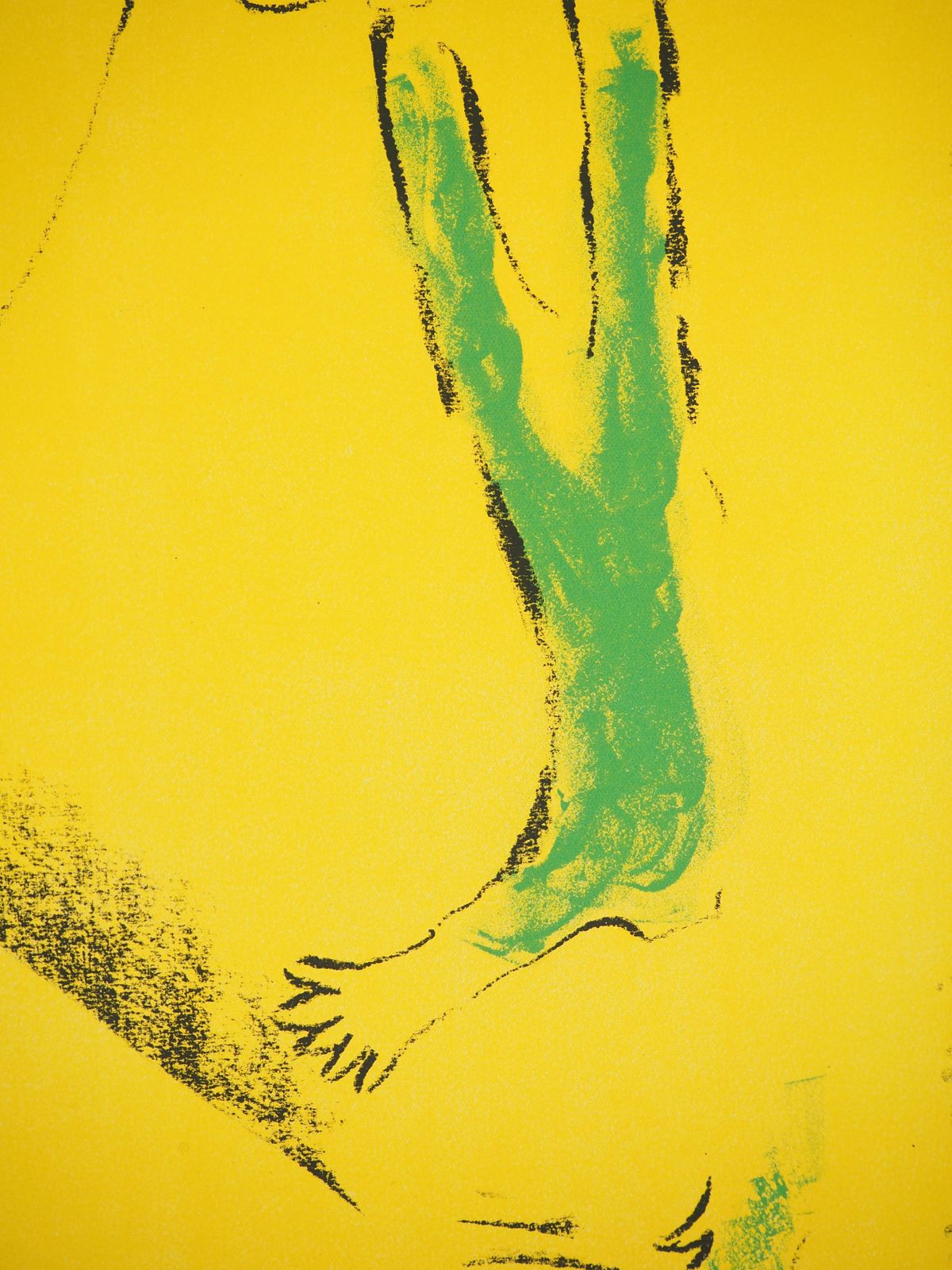 Marc Chagallcircus : Acrobat On Yellow Backgroung   Original Lithograph (Mourlot #602)1959 photo vinterior