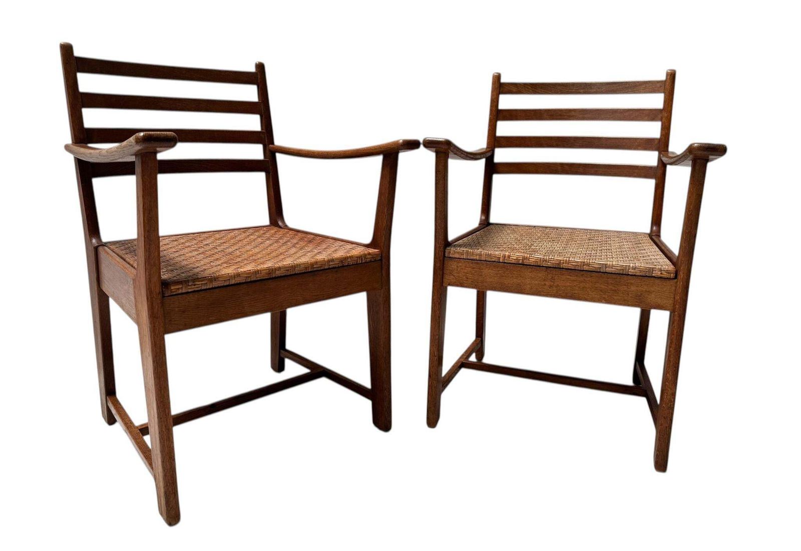Two Modernist Art Deco Armchairs By Bas Van Pelt For My Home, 1930s photo for sale