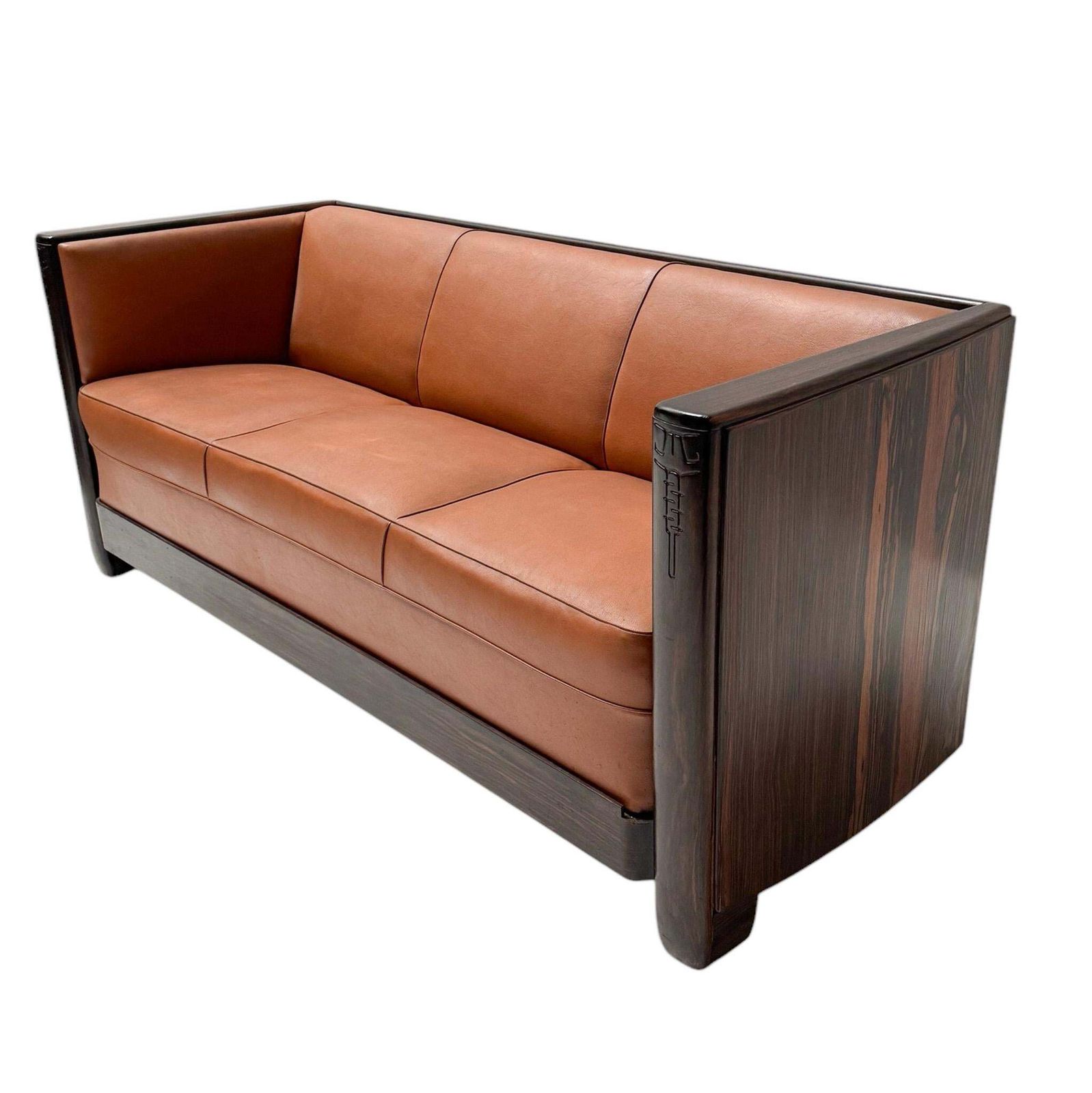 Art Deco Amsterdamse School Bench By Daniêl Van Dorp For Gebroeders Reens photo 6433.0