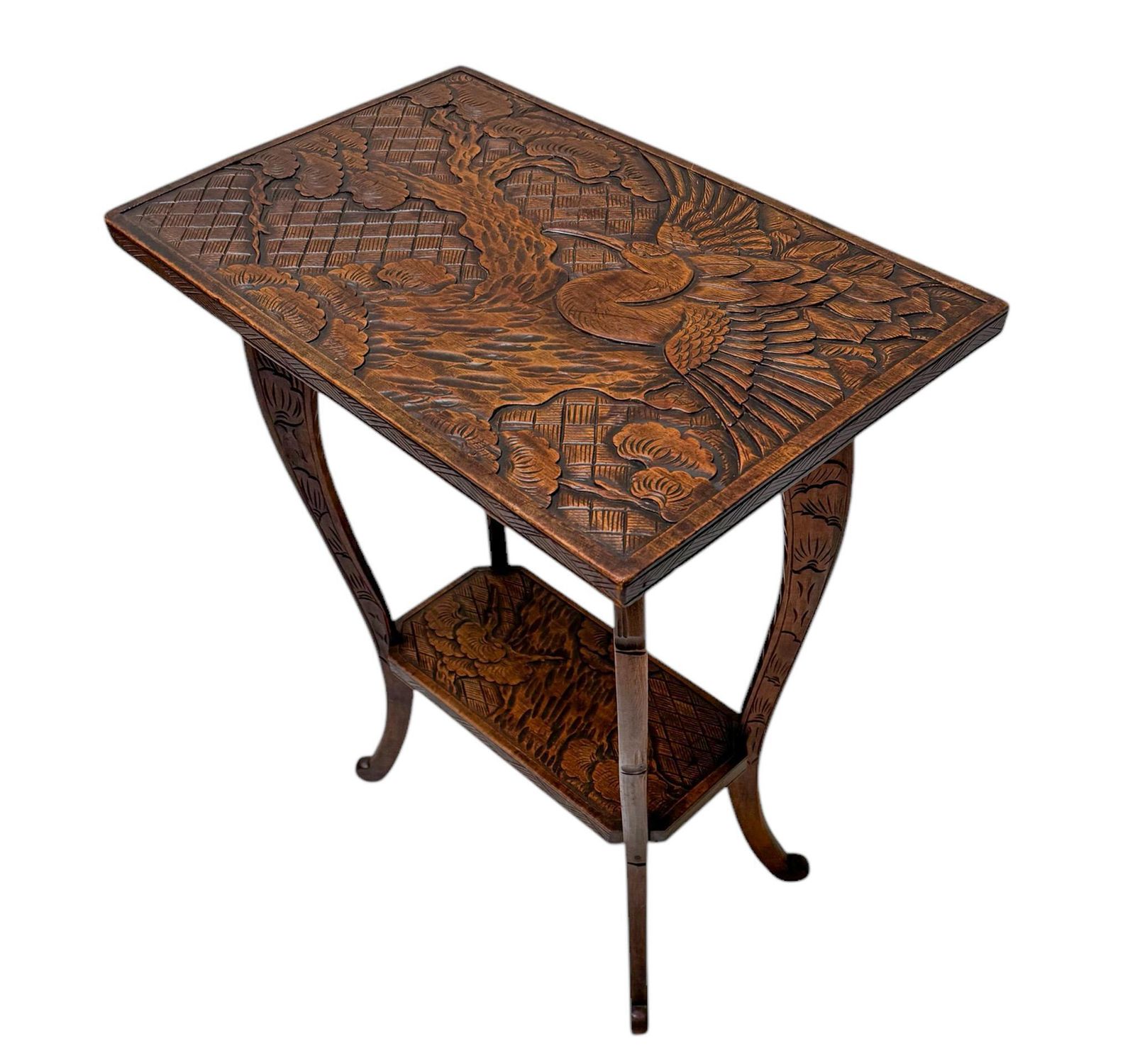 Arts & Crafts Carved Side Table By Liberty Of London, 1905 photo for sale