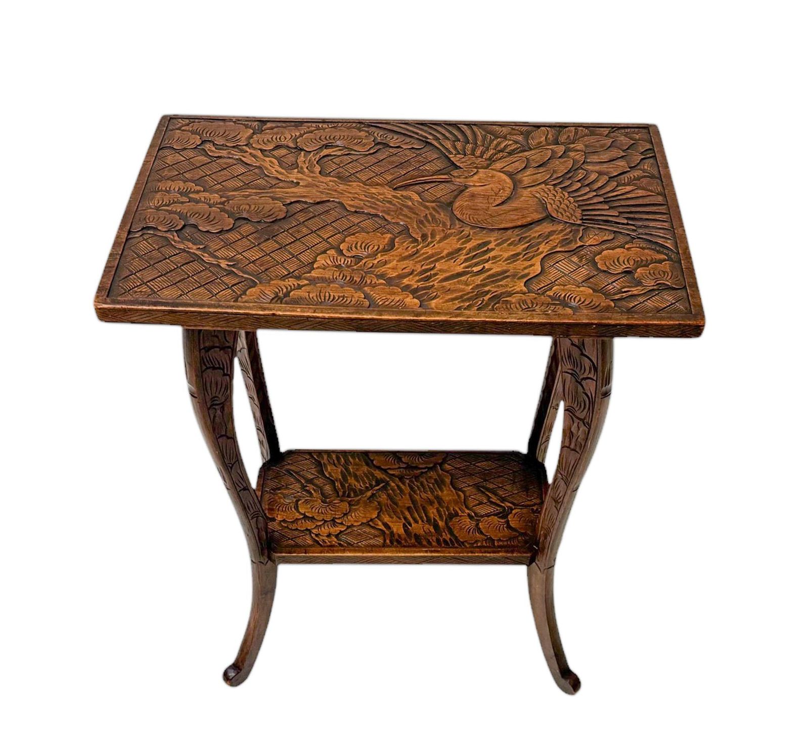 Arts & Crafts Carved Side Table By Liberty Of London, 1905 photo 986.0