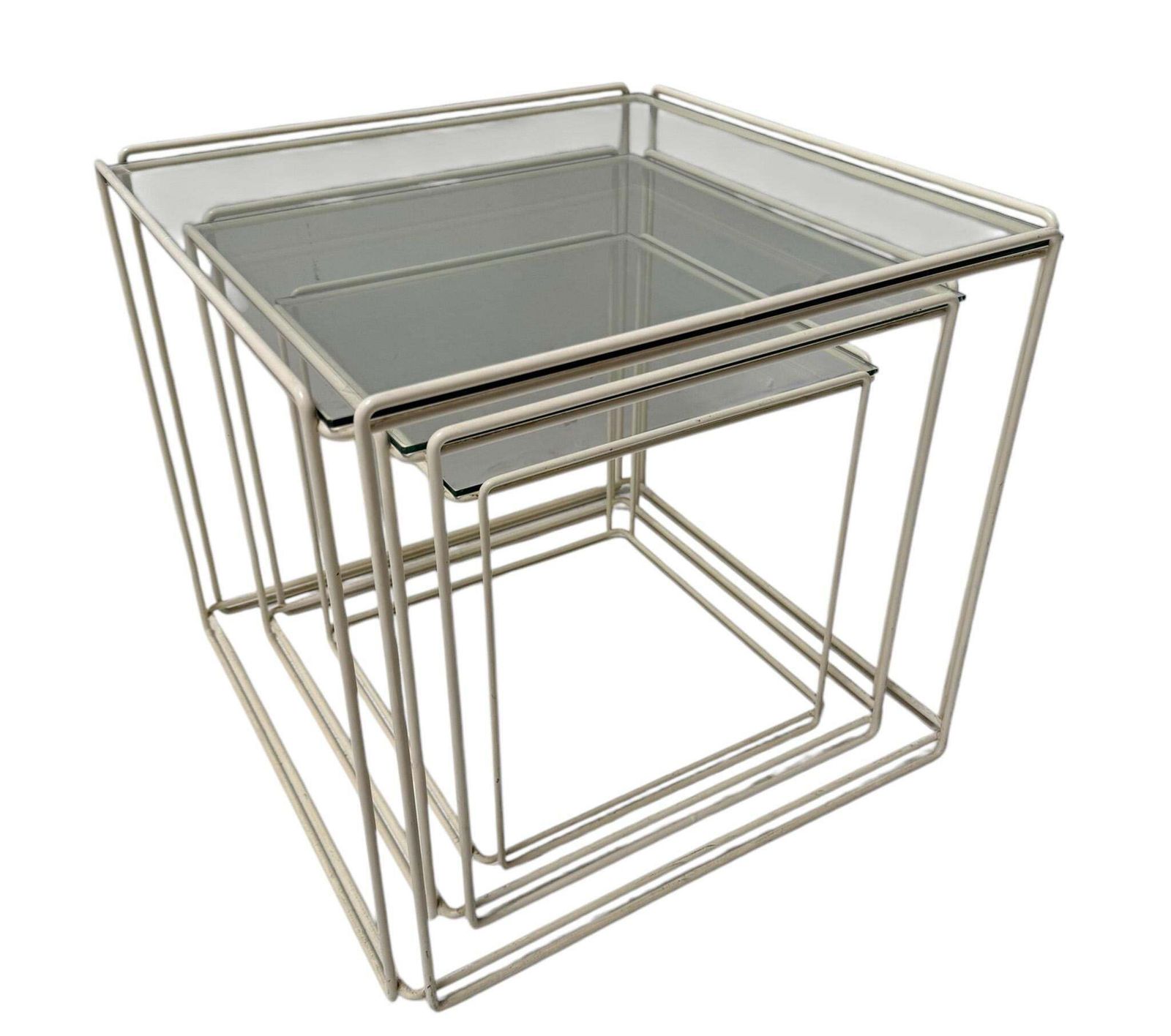 Mid Century Modern Isocele Nesting Tables By Max Sauze For Groupe S.A, 1970s photo Furniture