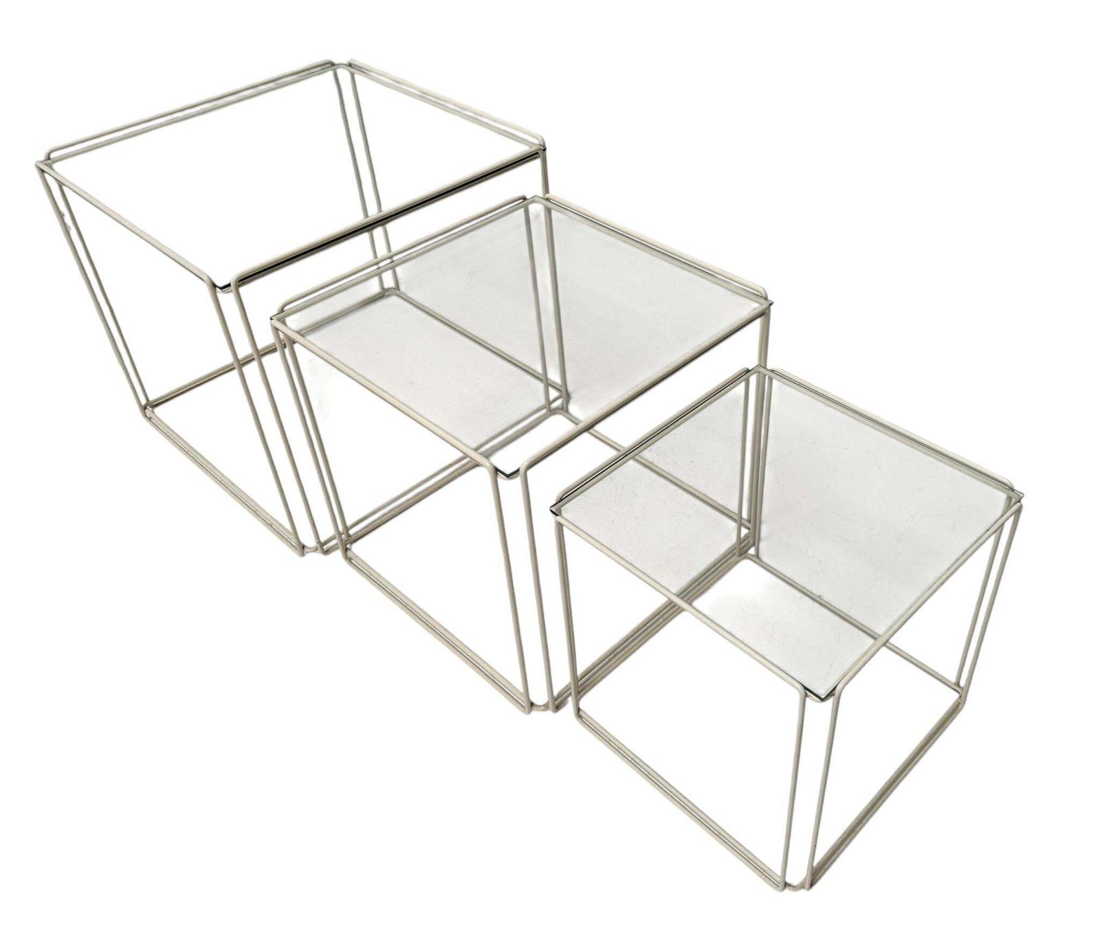 Mid Century Modern Isocele Nesting Tables By Max Sauze For Groupe S.A, 1970s photo buy
