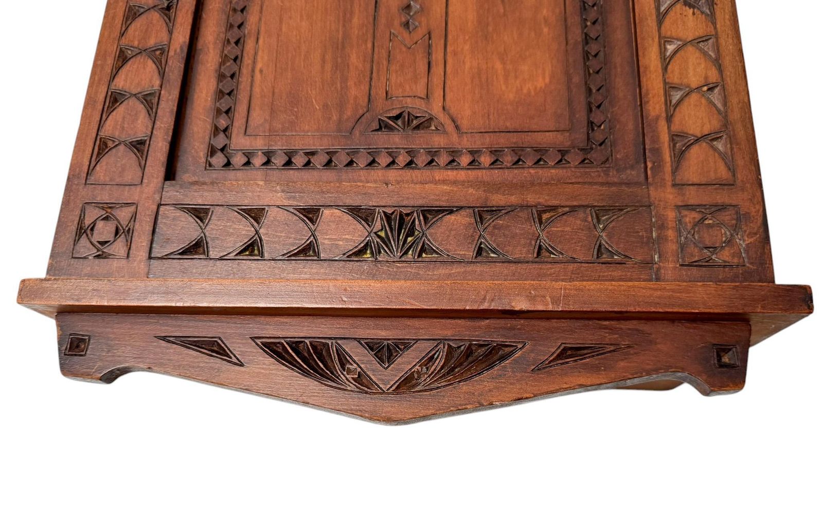 Arts & Crafts Art Nouveau Kerfschnitt Wall Cabinet, 1900s photo buy