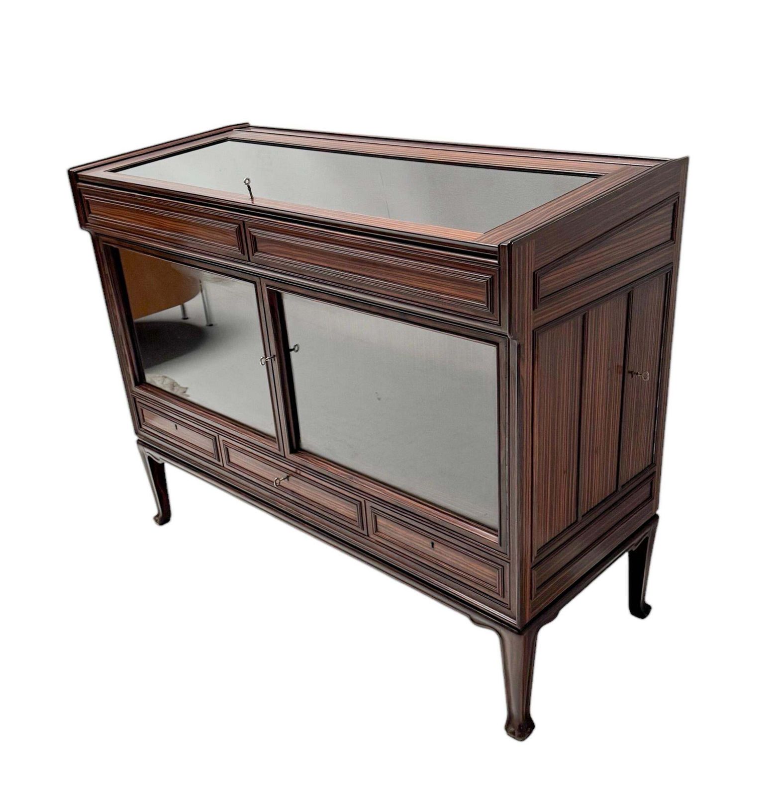 Art Deco Amsterdamse School Vitrine Or Display Cabinet By Napoleon Le Grand photo for sale