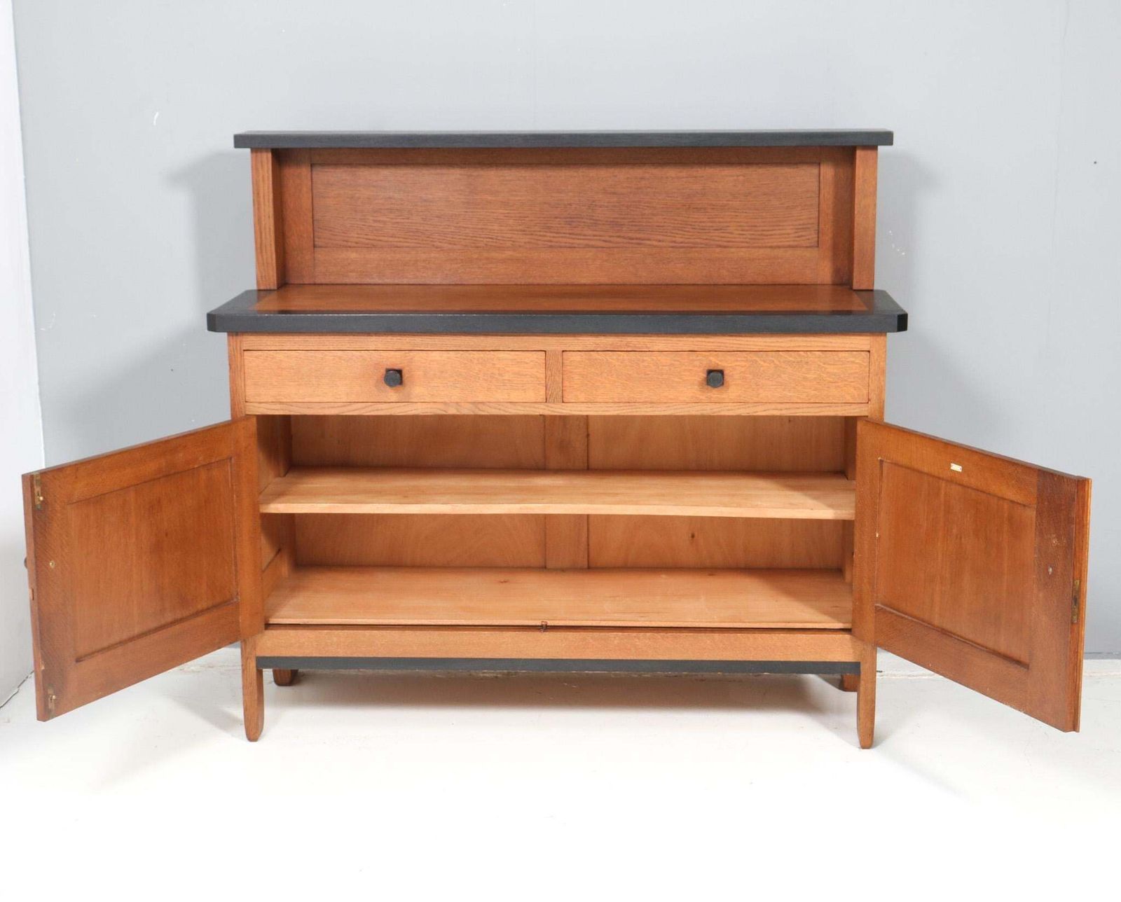 Art Deco Modernist Credenza Or Sideboard By H. Fels For L.O.V. Oosterbeek photo Furniture
