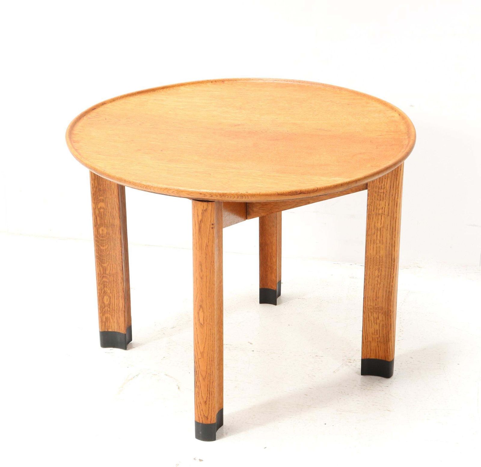 Oak Art Deco Amsterdamse School Side Table By Piet Kramer For Randoe, Circa 1919 photo furniture