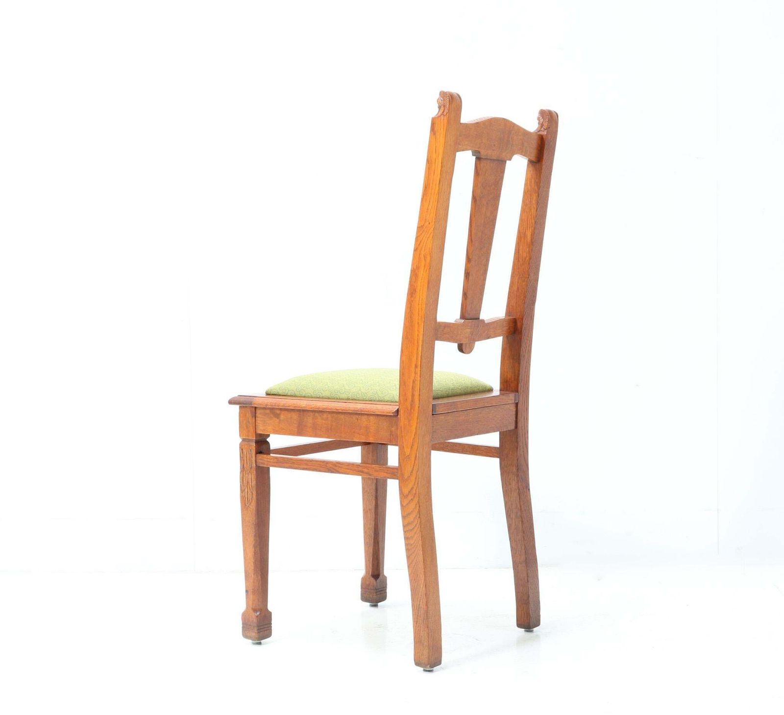 Oak Arts & Crafts Art Nouveau Side Chair By Kobus De Graaff, 1900s photo 2788.0