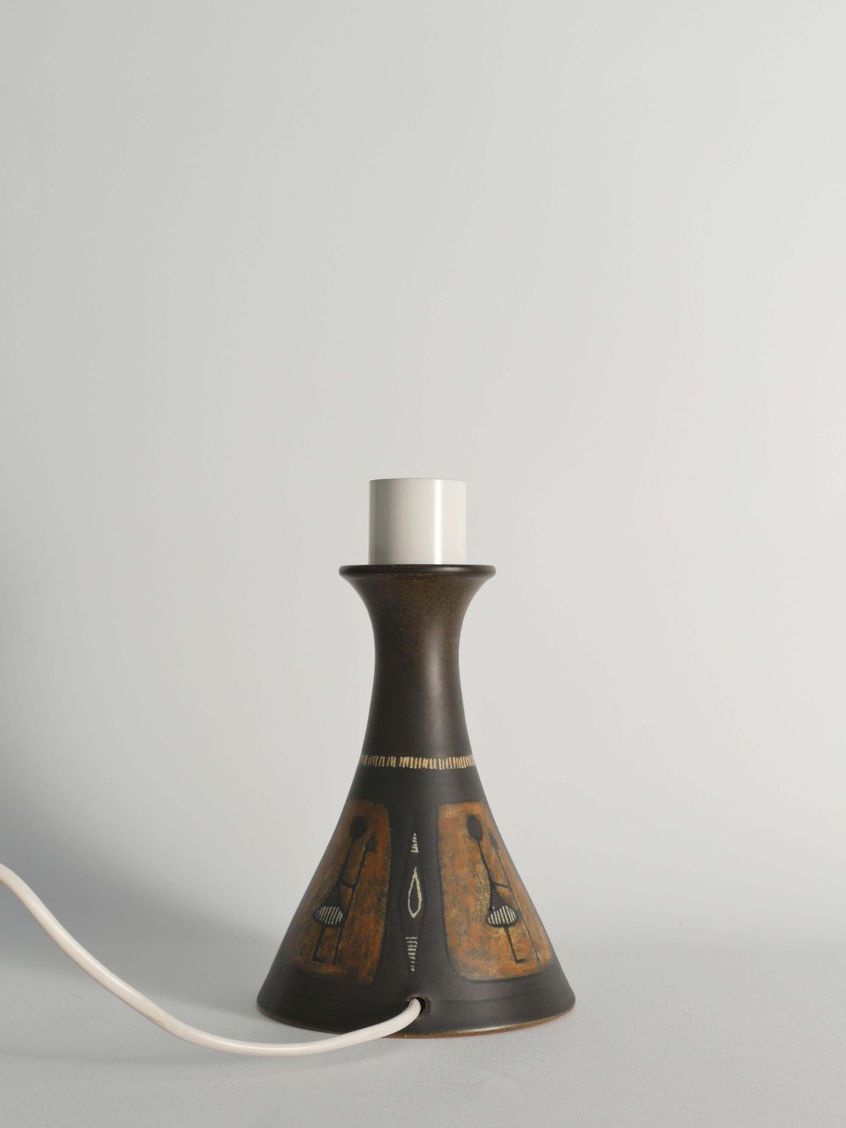 Unique Scandinavian Modern Ceramic Table Lamp By Munk, Sweden photo vintage