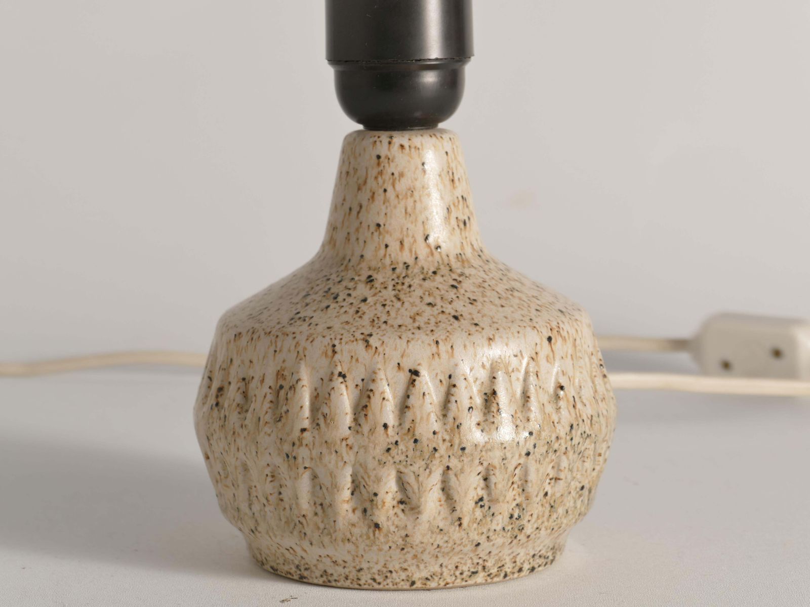 photo buy Mid Century Modern Brown Speckled Stoneware Table Lamp By Ego, Sweden 1960s