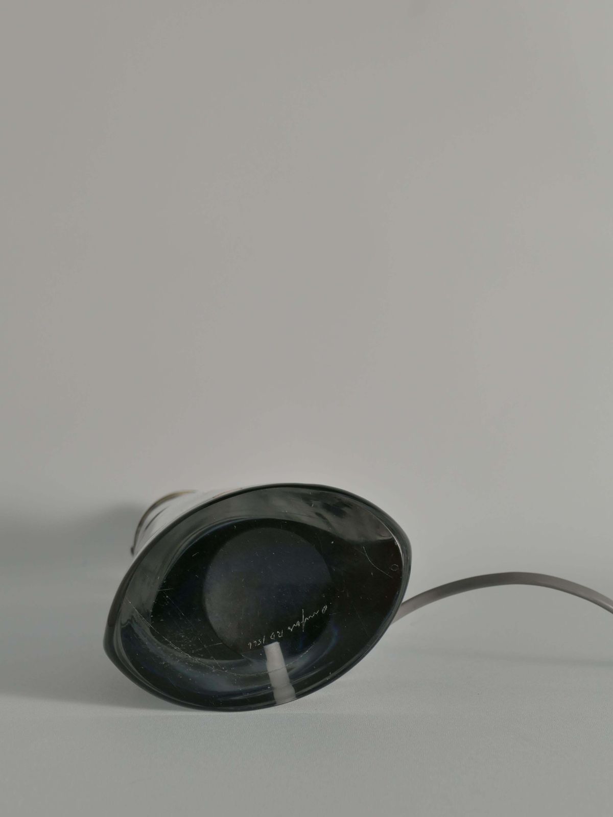 Lighting Blue Crystal Glass Table Lamp Model Rd 1566 By Carl Fagerlund, Orrefors, 1960s photo