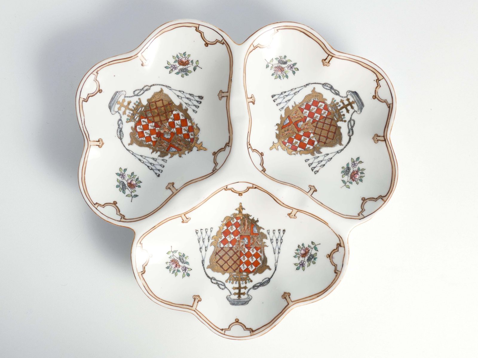 French Porcelain Divided Presentation Dish By House Of Toussi Court photo furniture