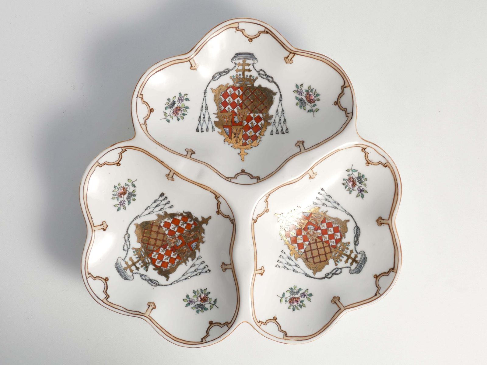 French Porcelain Divided Presentation Dish By House Of Toussi Court photo buy
