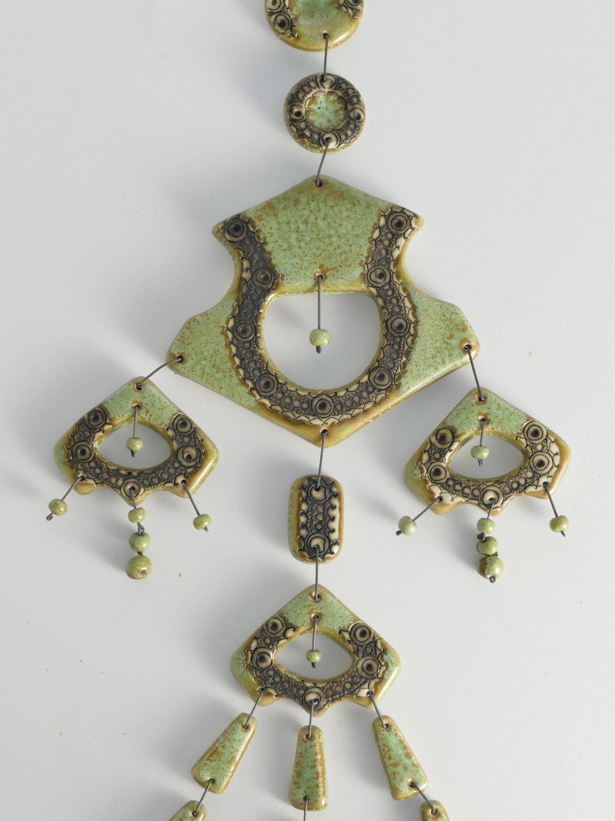 Sage Green Wall Sculpture By Maija Liisa Vasenius For Kalevala Koru, 1960s photo Art