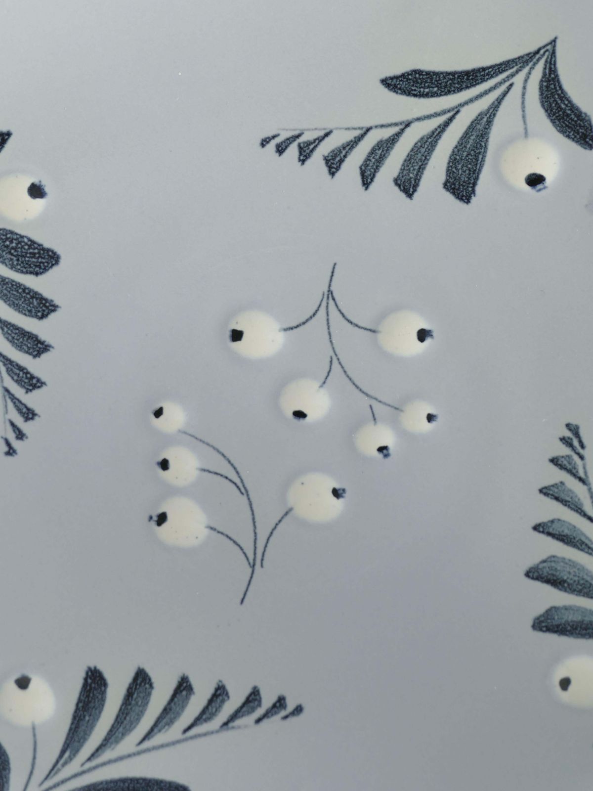 Mid Century Modern French Blue Plate By Eva Jancke Björk For Bo Fajans, Sweden photo for sale