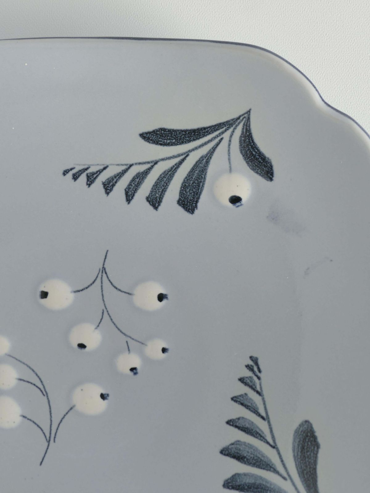 Mid Century Modern French Blue Plate By Eva Jancke Björk For Bo Fajans, Sweden photo Home Decor