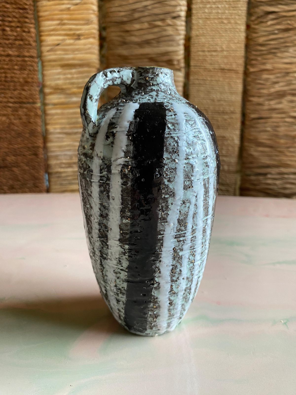 photo furniture Scandinavian Modern Back And White Ceramic Vase, "Progresso" By Ingrid Atterberg