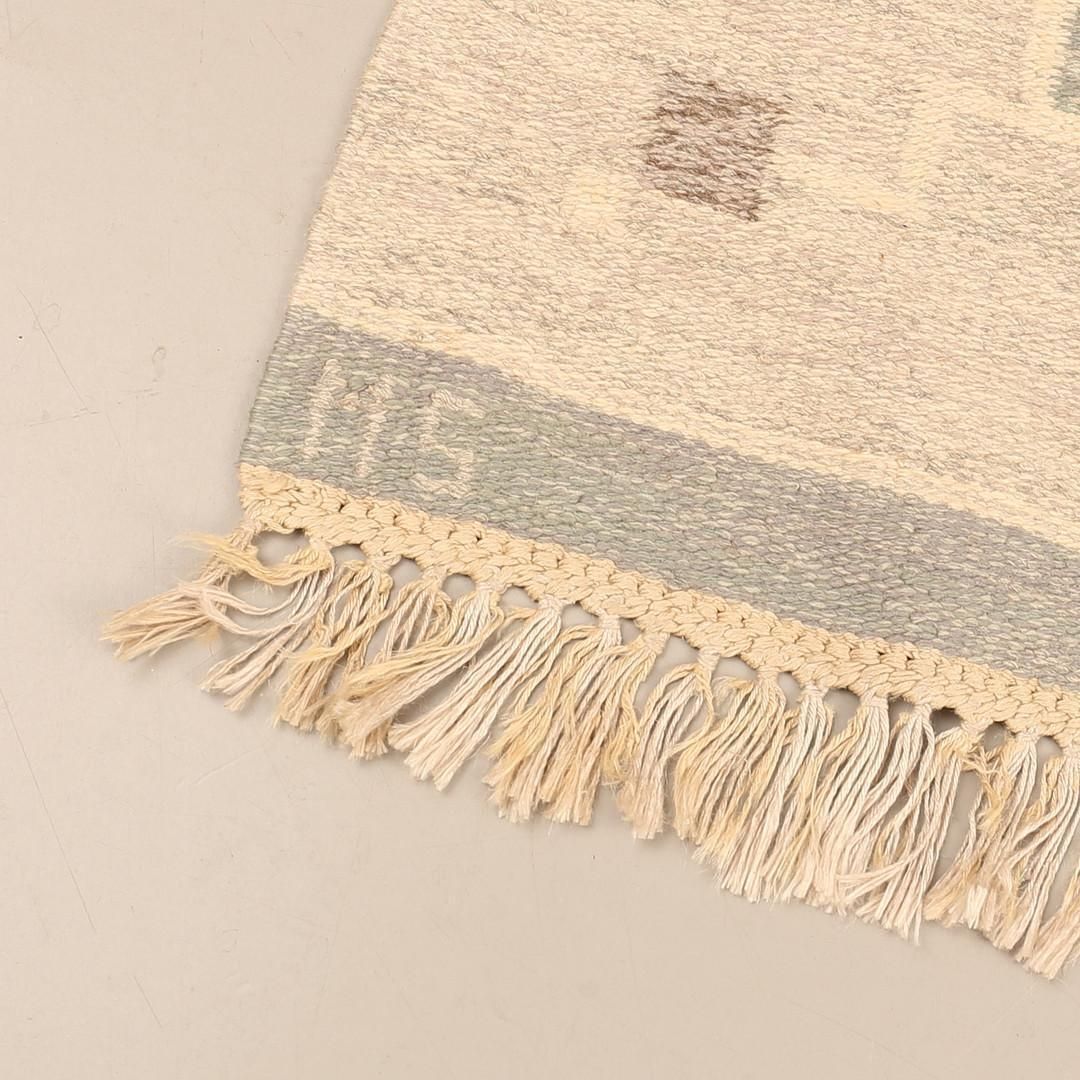 Scandinavian Modern  Rölakan Flatweave Rug By Maj Svanström, Sweden 1950s photo 5030.0