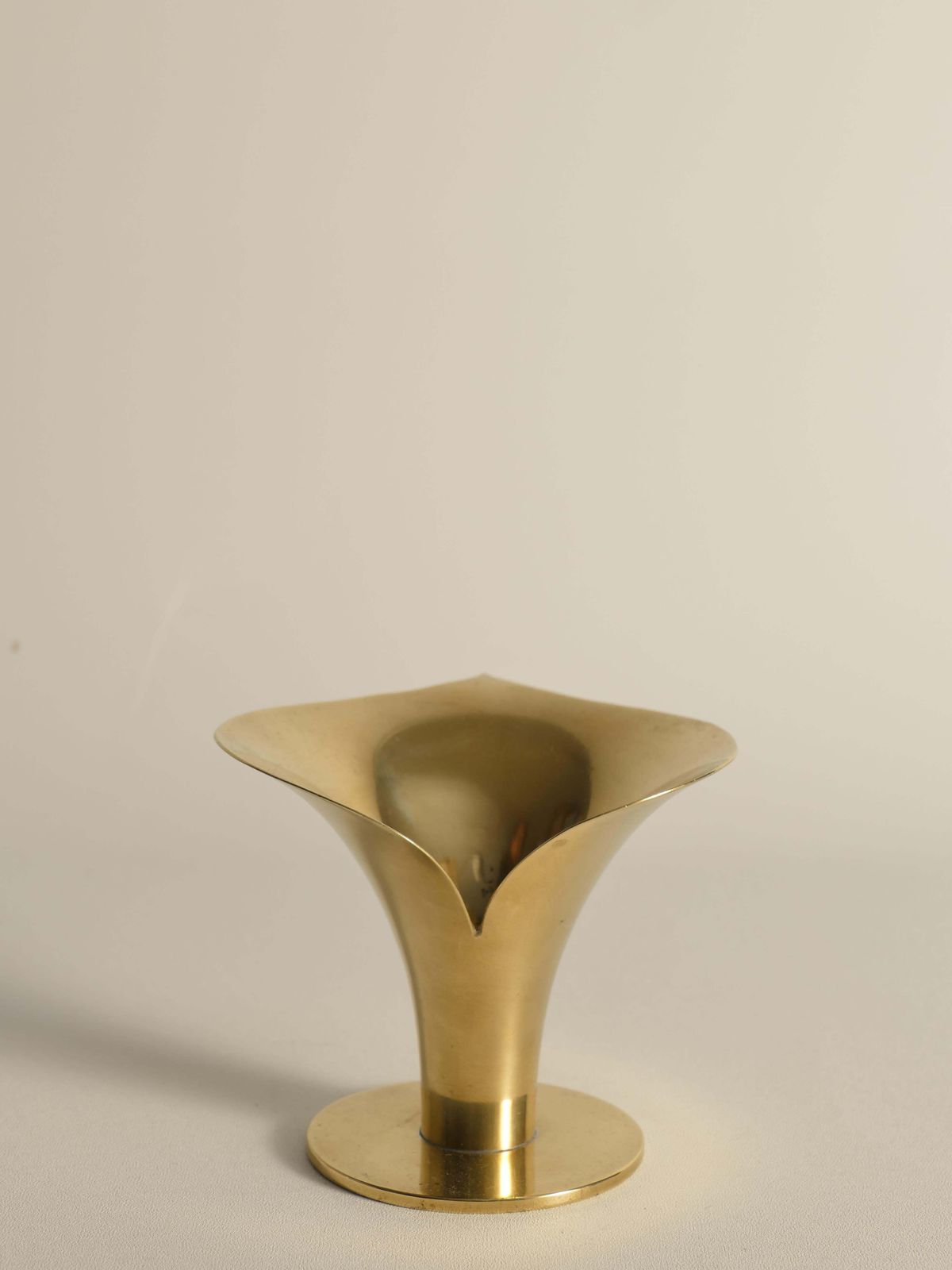 Art Deco Brass Calla Lily Candle Holder By Carl Einar Borgström For Ystad Metall photo furniture