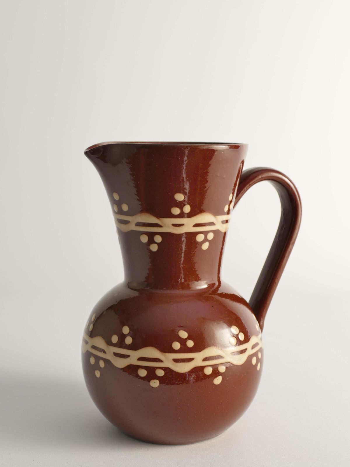 Brown Ceramic Pitcher Or Vase By Andersson & Johansson, Höganäs, Sweden, 1920s photo for sale