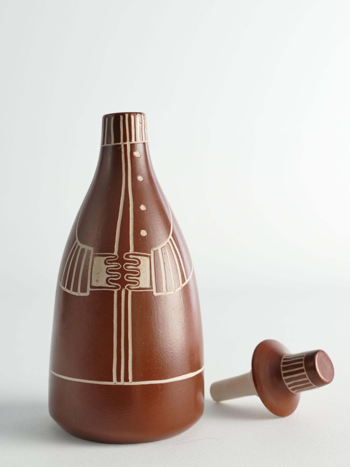 photo for sale Scandinavian Modern "Tarina" Decanter By Arabia, Finland 1950s