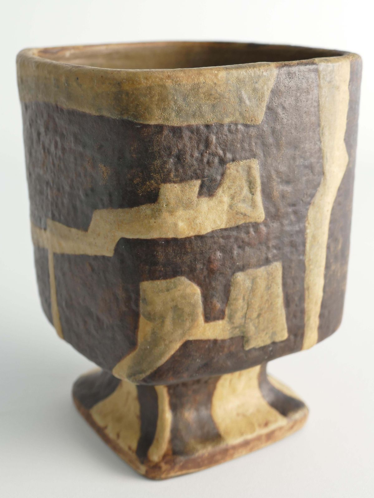 237.0 Midcentury Modern Fat Lava Ceramic Vase By Fridegart Glatzle, Karlsruhe, 1960s photo