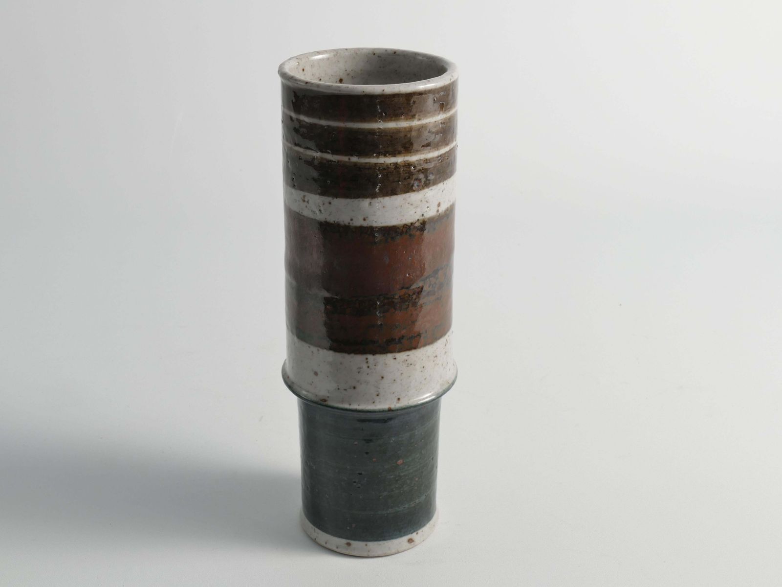 Scandinavian Modern Chamotte Stoneware Vase By Inger Persson For Rörstrand, 1960 photo for sale