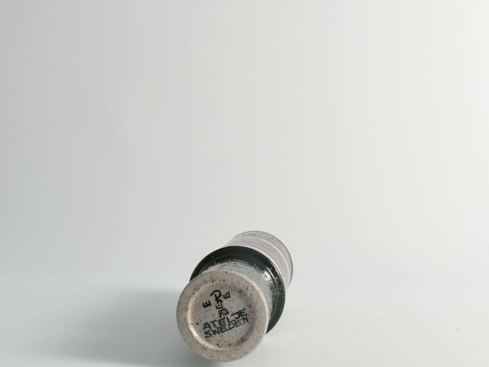 photo for sale Scandinavian Modern Chamotte Stoneware Vase By Inger Persson For Rörstrand, 1960