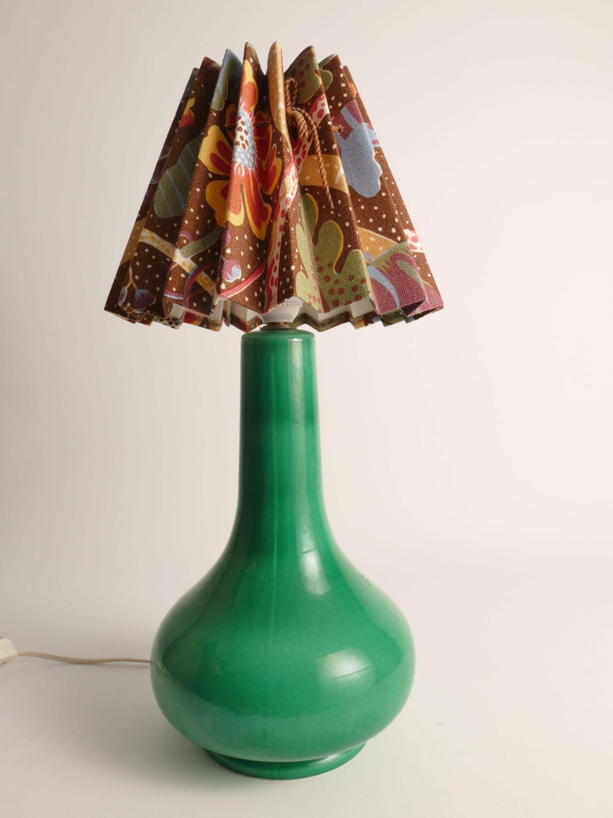 Mid Century Modern Emerald Green Casa Pupo Of London Table Lamp, 1960's photo vinterior