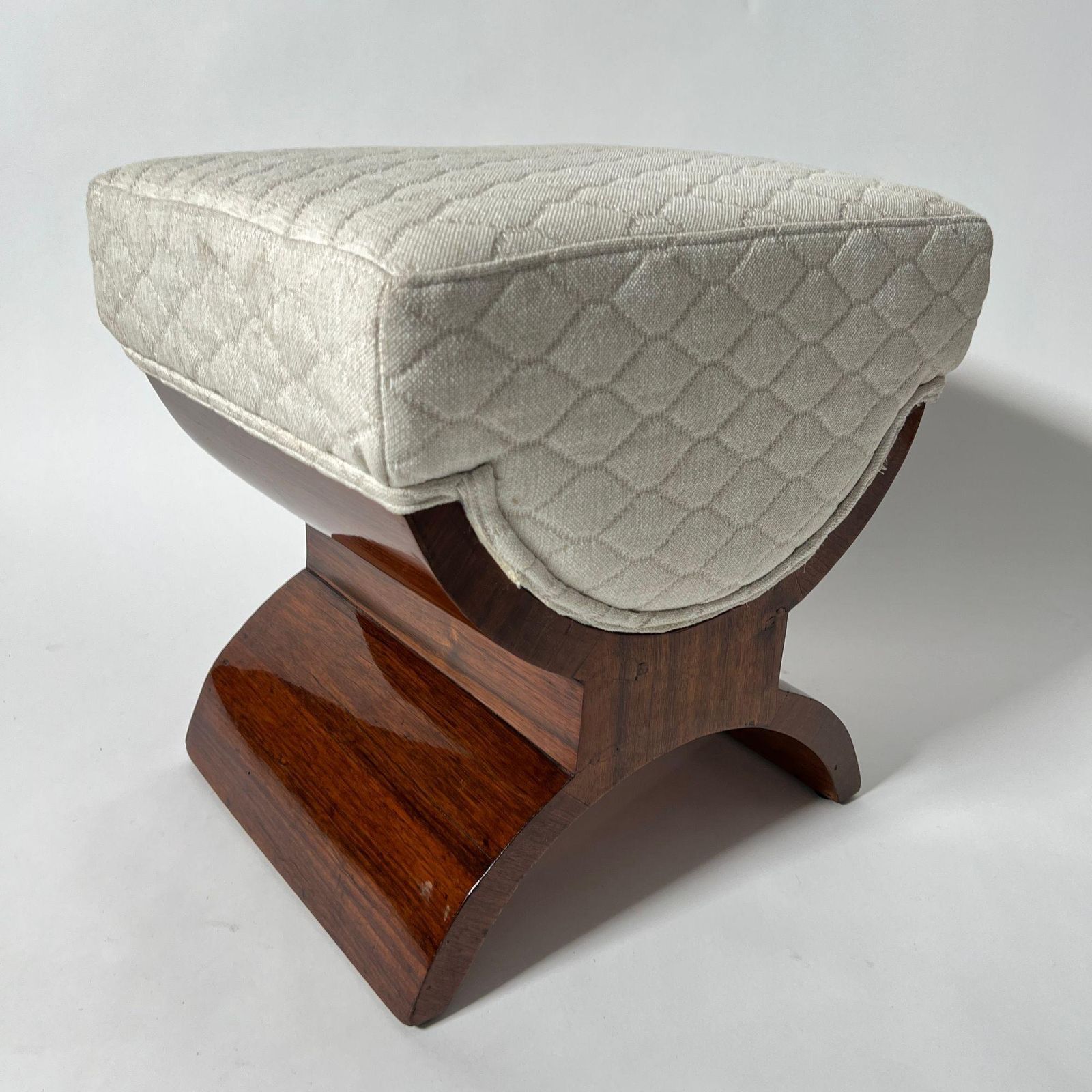 Art Deco Stool, Rosewood Veneer, France Circa 1930 photo 1115.0