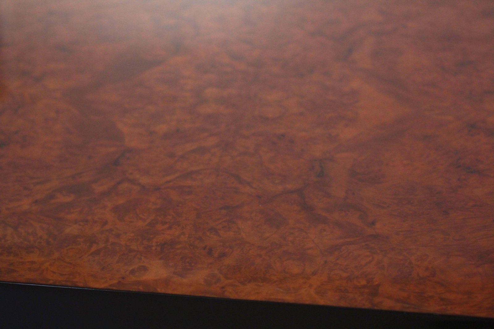 Furniture Expandable Art Deco Dining Table, Thuja Roots, Lacquered, France, Circa 1930 photo