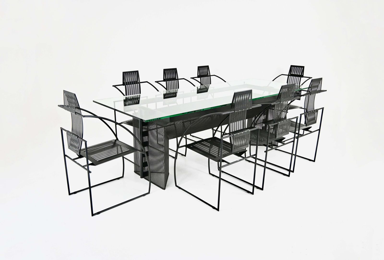 Furniture "Quinta" Dining Chairs By Mario Botta For Alias, 1980s, Set Of 8 photo