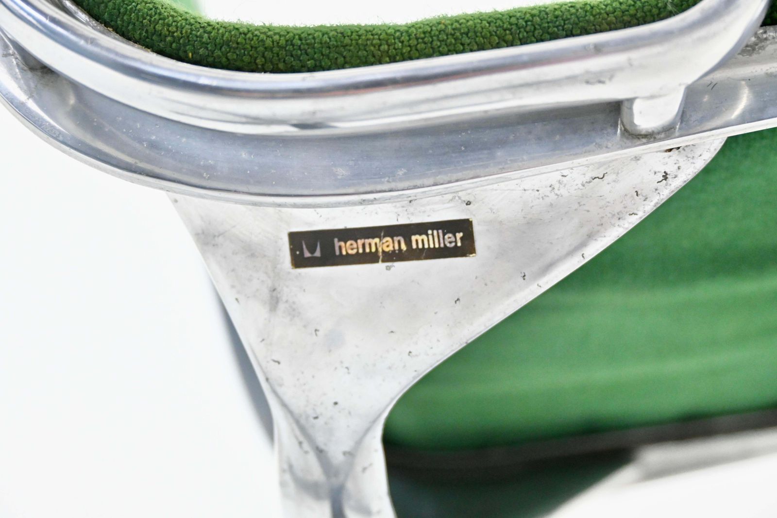 photo for sale Green Ea124 Armchair By Charles And Ray Eames For Herman Miller, 1970s