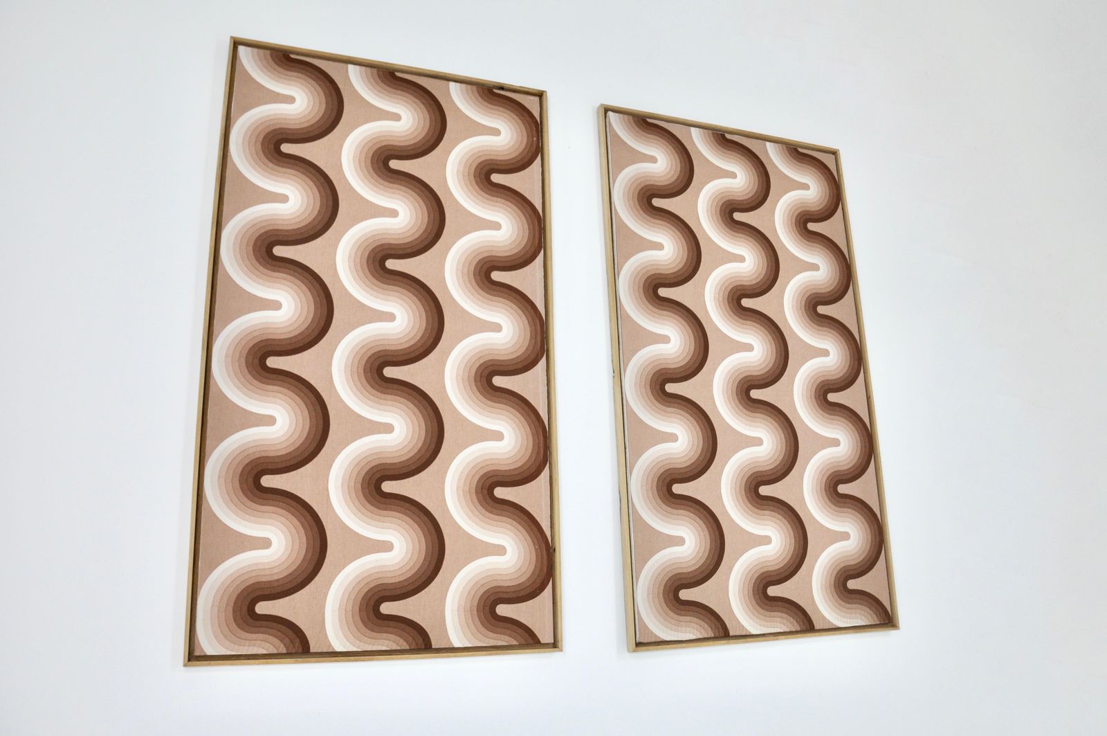 Fabric Boards By Verner Panton For Mira Spectrum, 1970s, Set Of 2 photo Art