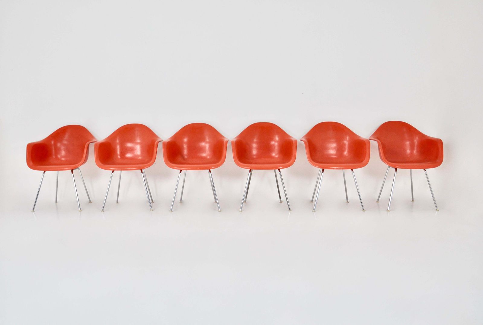 Armchairs By Charles & Ray Eames For Herman Miller, 1970s, Set Of 6 photo for sale