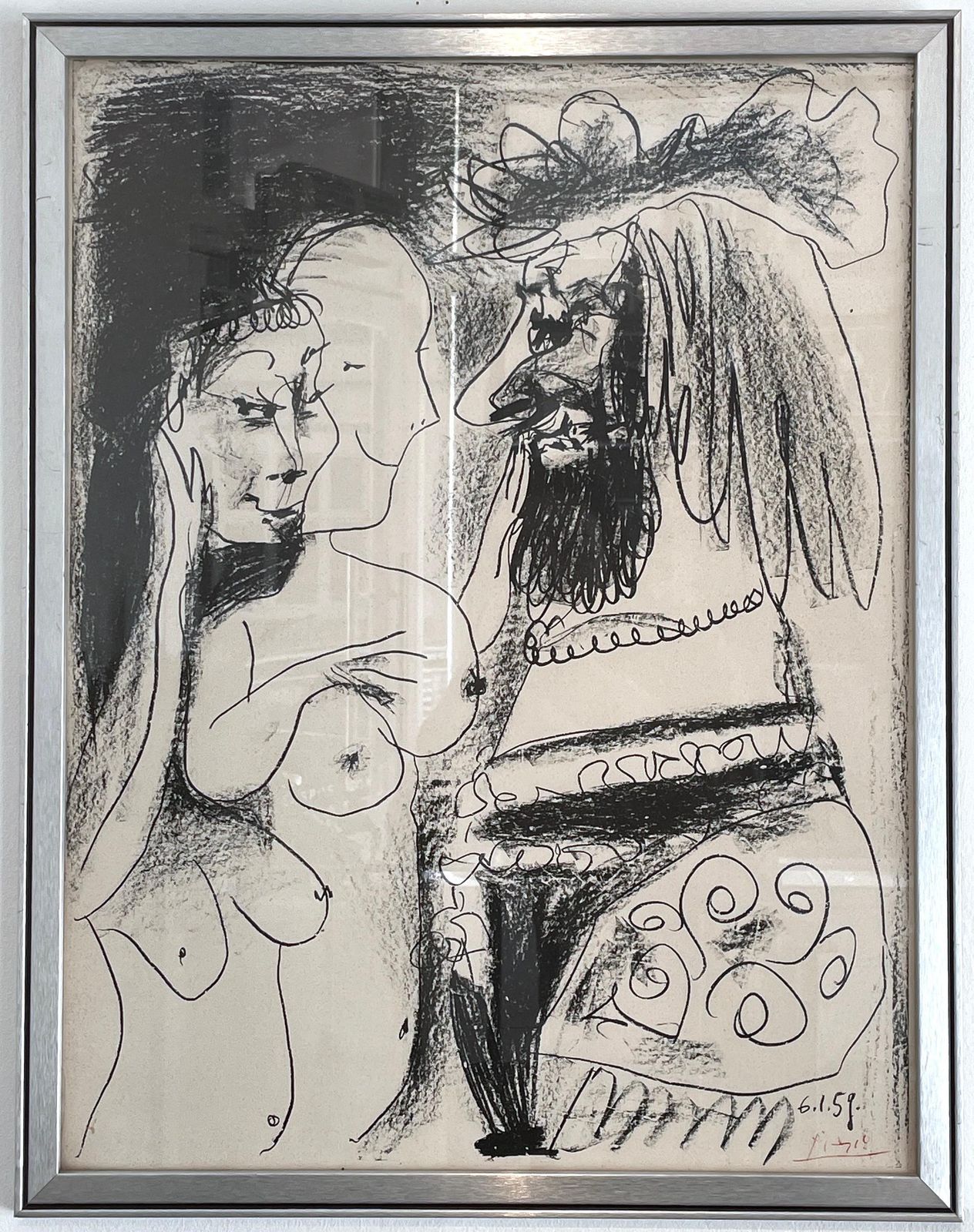 Pablo Picassopablo Picasso   Le Vieux Roi (The Old King), Original Lithograph1959