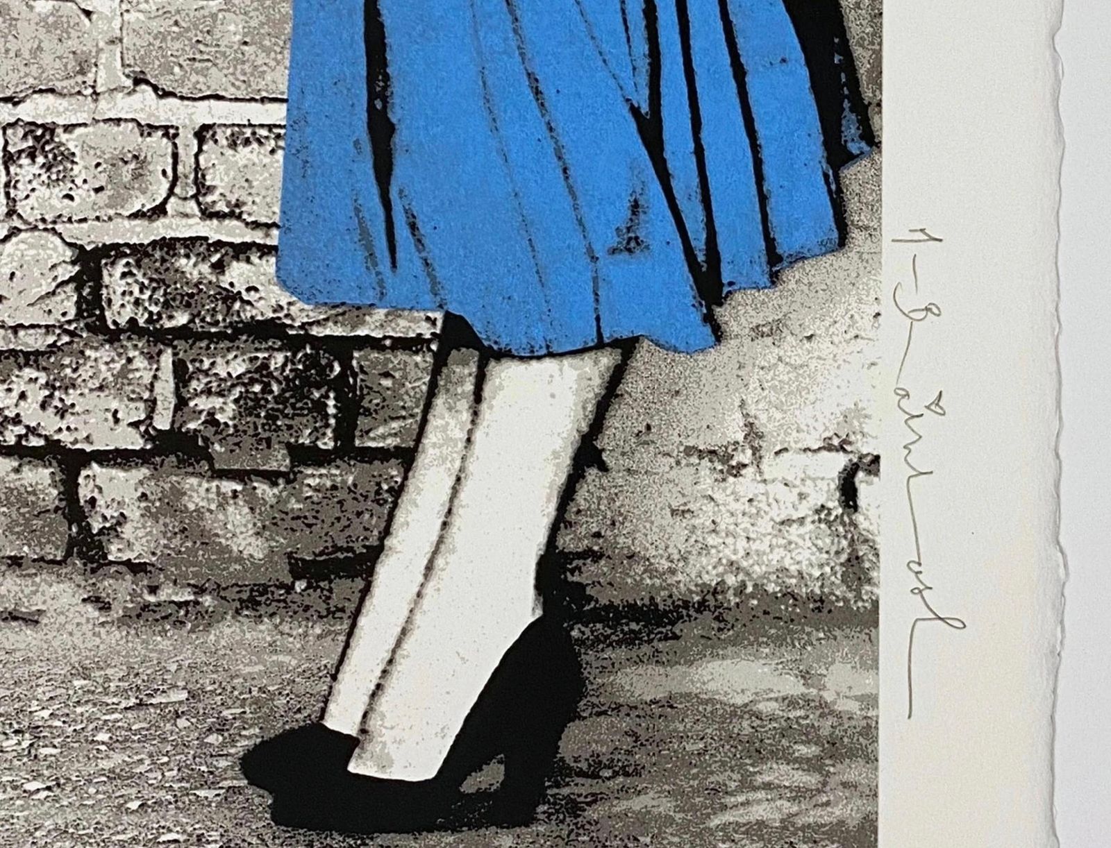 Mr Brainwashmr Brainwash   Love Catcher (Blue), Street Art2023 photo for sale
