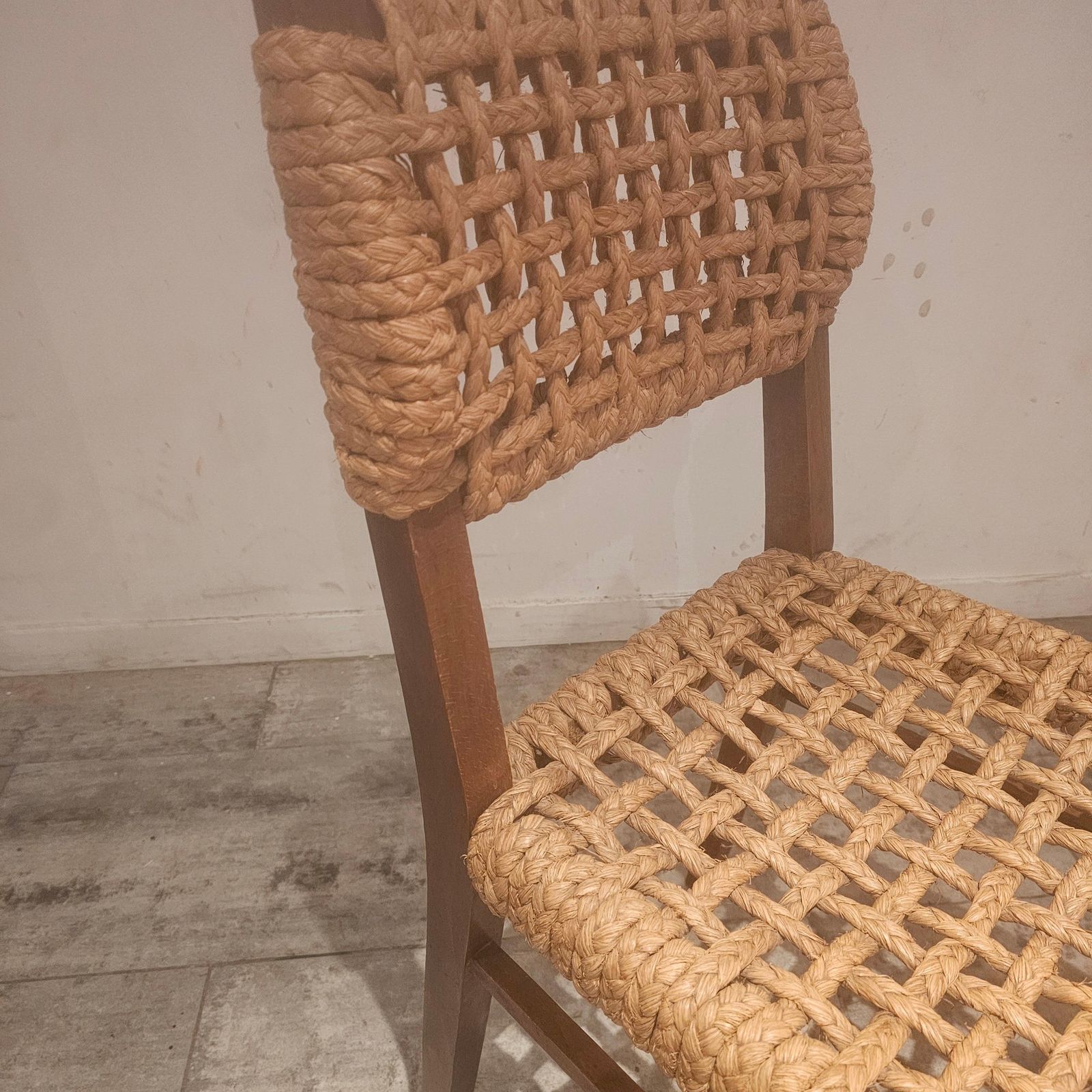 Pair Chairs Of Adrien Audoux & Frida Minet, France 1970's photo furniture