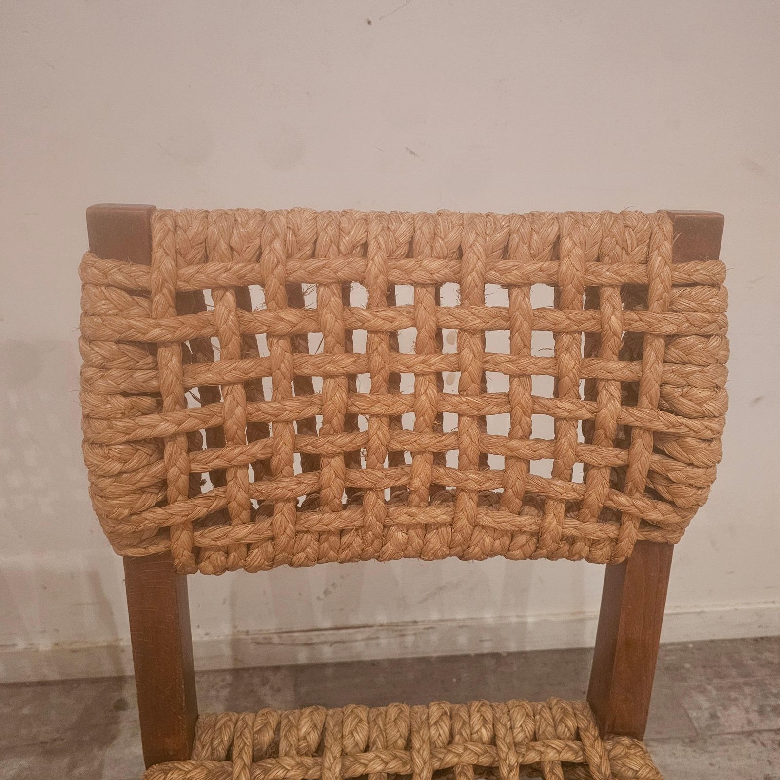 Pair Chairs Of Adrien Audoux & Frida Minet, France 1970's photo Furniture
