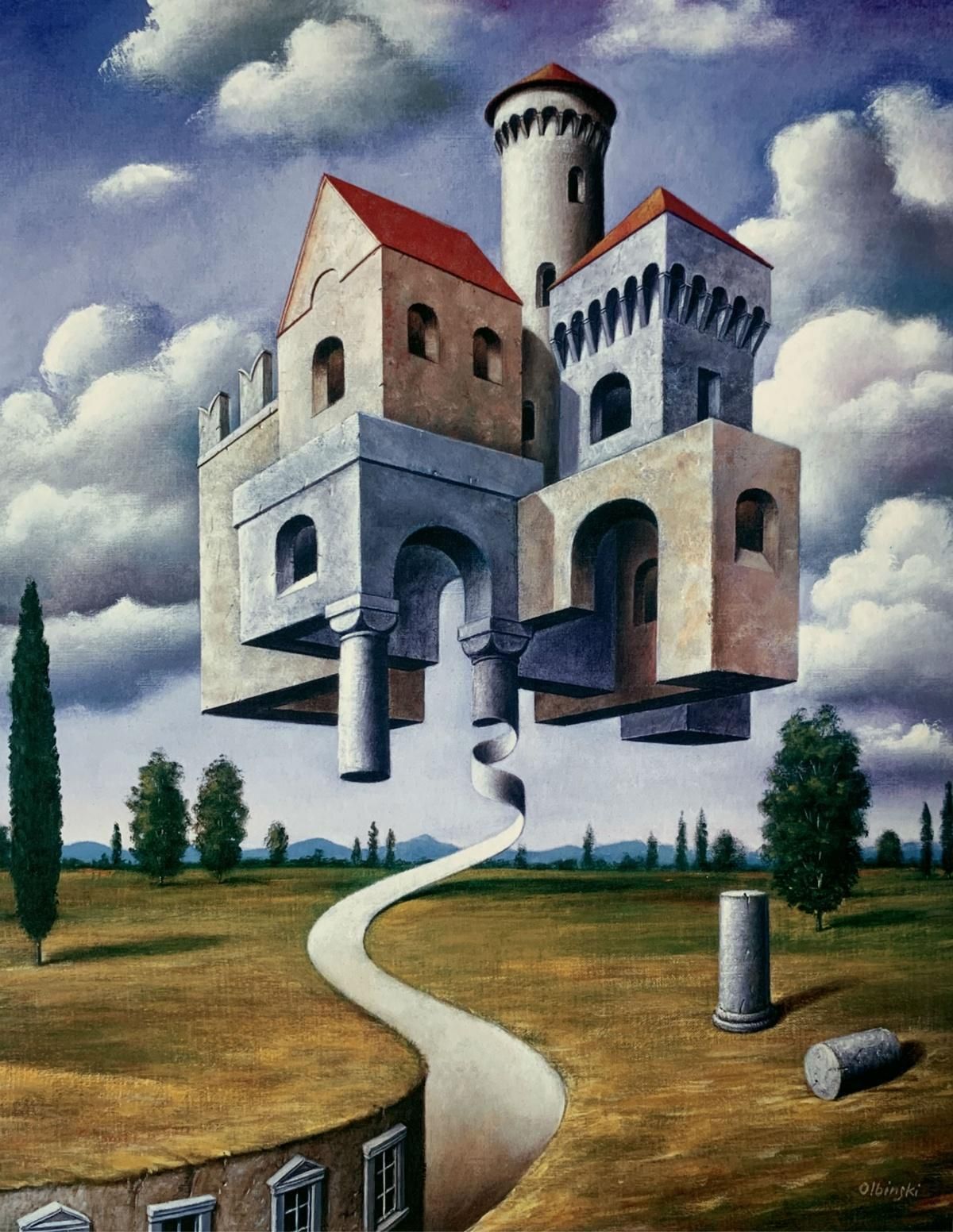 Rafał Olbińskithe Way Home. Limited Edition Print, Surreal,  Established Polish Artist2024