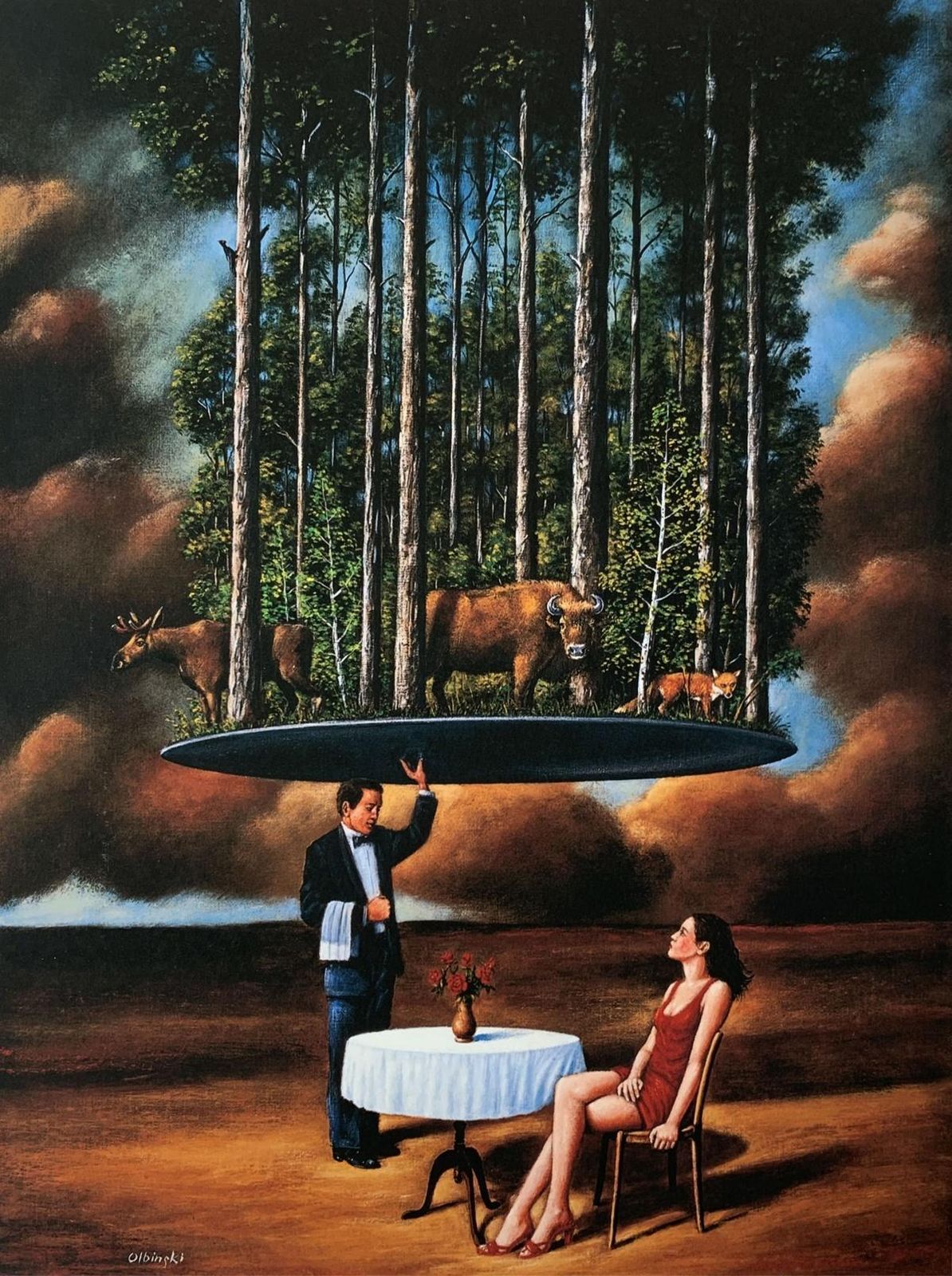 Rafał Olbińskiopposite Of Sentimental... . Limited Edition Print, Surreal,  Established Artist2024