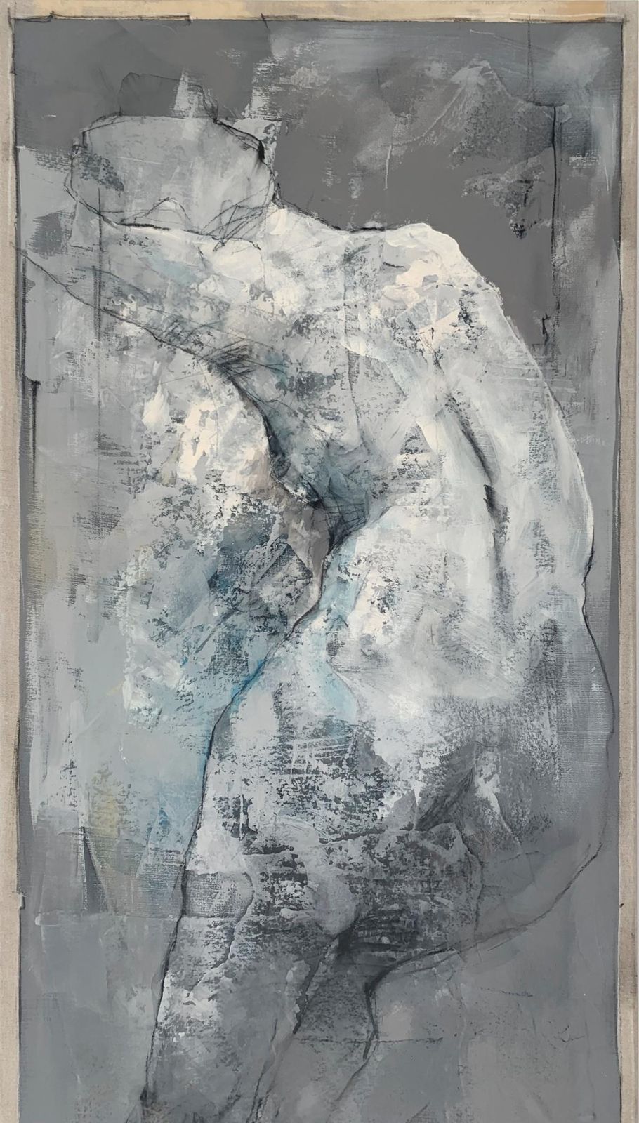 Michał Bajsarowicznude. Figurative And Abstract Acrylic Painting, Body, Polish Artist2025 photo 2144.0