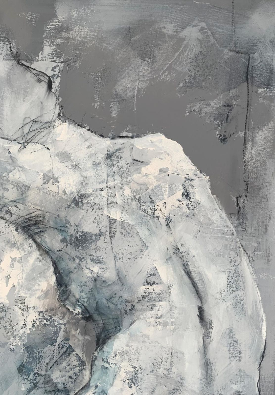 Michał Bajsarowicznude. Figurative And Abstract Acrylic Painting, Body, Polish Artist2025 photo buy