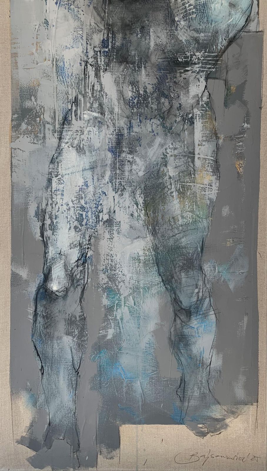 Michał Bajsarowicznude. Figurative And Abstract Acrylic Painting, Body, Polish Artist2025 photo 2144.0