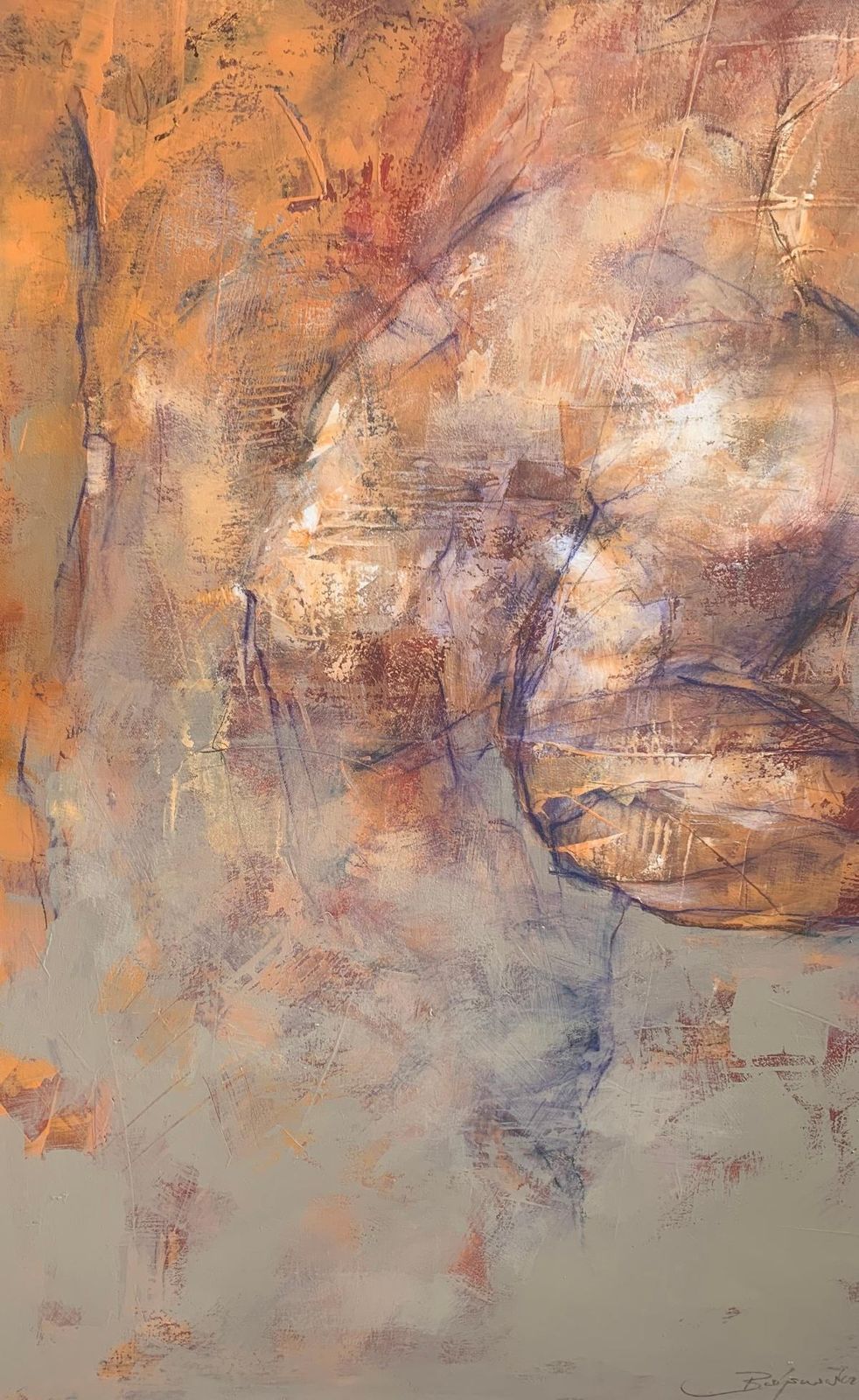 Michał Bajsarowicznude. Figurative And Abstract Acrylic Painting, Body, Polish Artist2025 photo furniture
