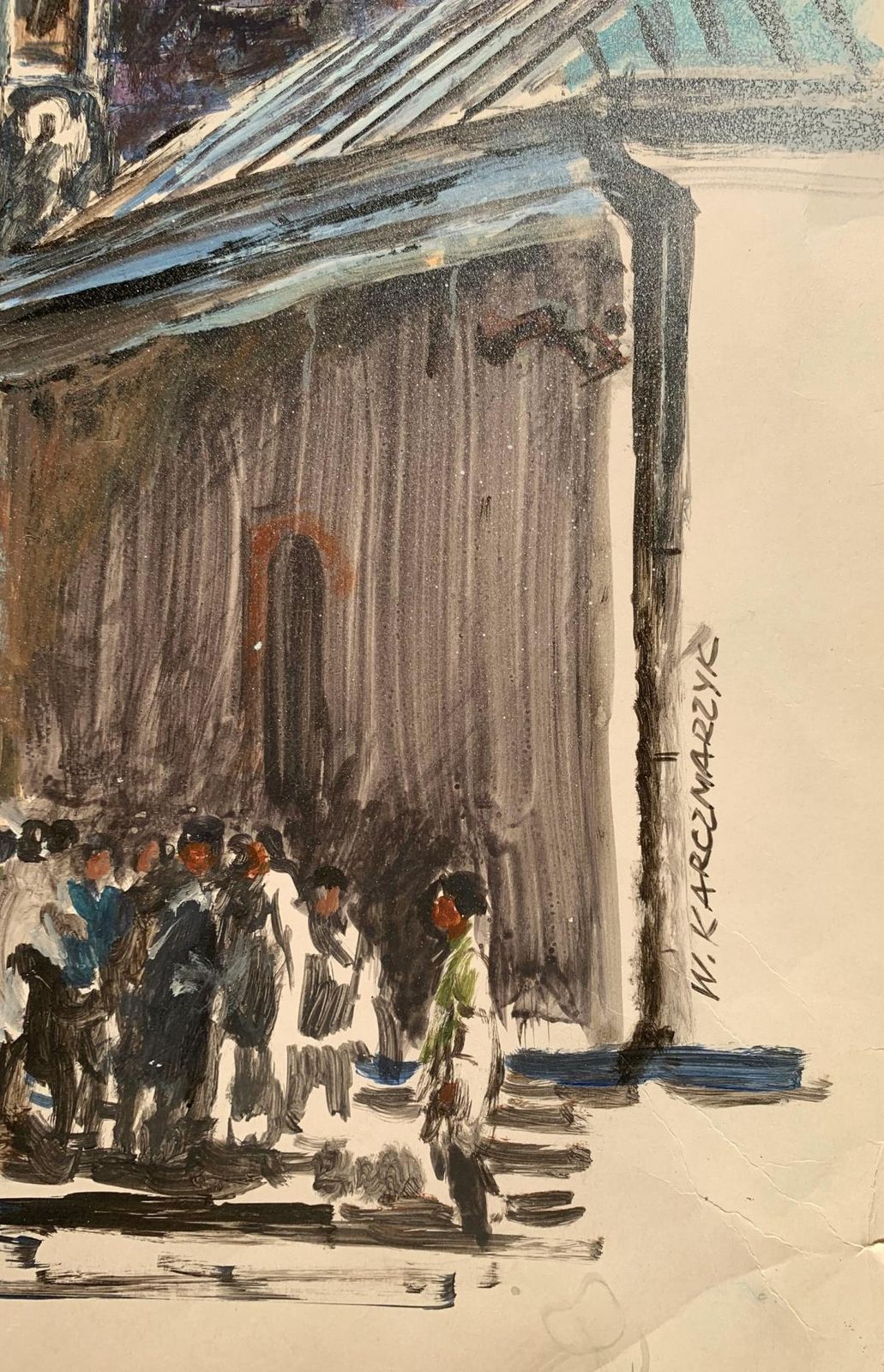 Włodzimierz Karczmarzykkyiv, Lavra. Acrylic On Paper, Architecture, Classic, Polish Artist2003 photo Art