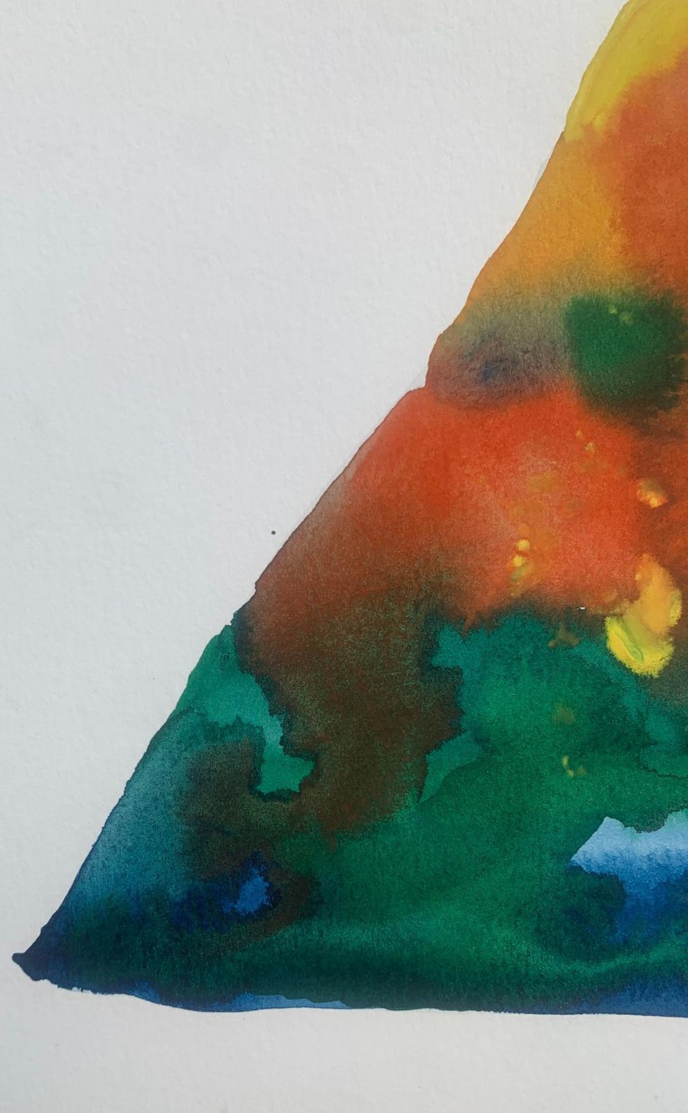Hanna Ilczyszynnocefresca. Abstract Watercolor Drawing, Colorful, Polish Artist2024 photo furniture