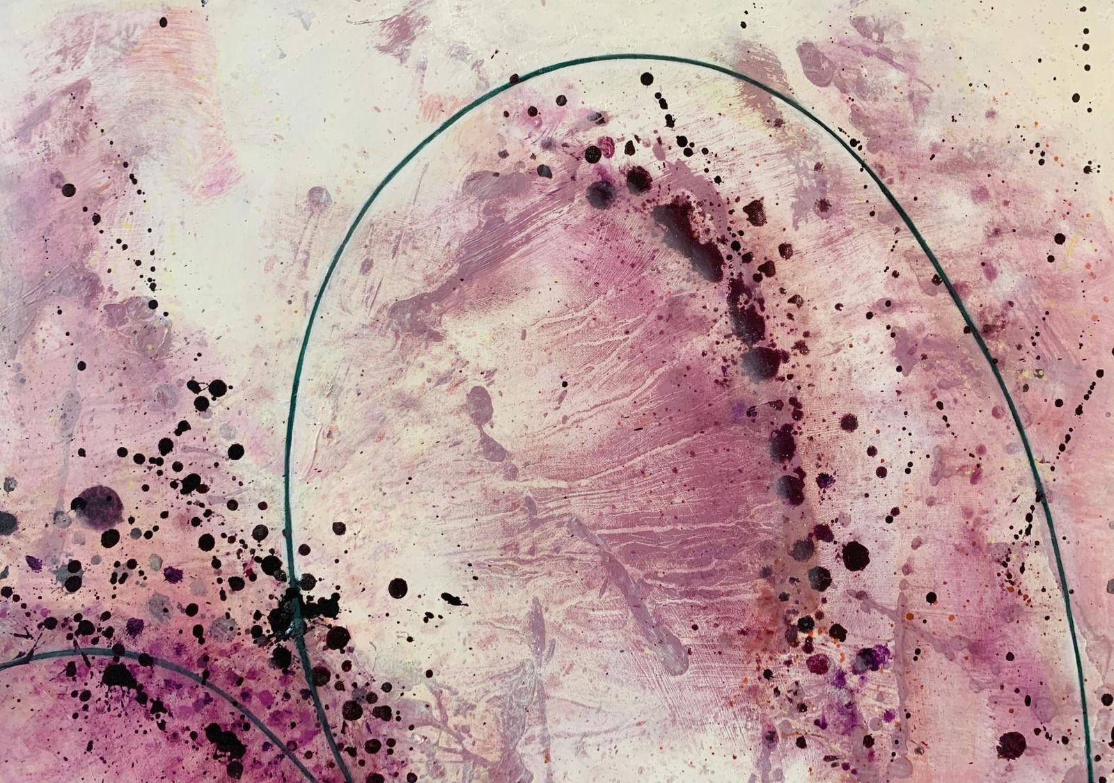 Piotr Butkiewiczunawarness. Gestural Abstraction, Purple, Oil Painting, Polish Artist2024 photo 2144.0